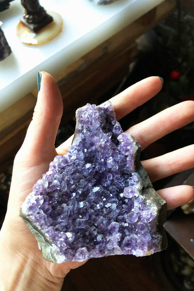 Medium top Amethyst Book End Geode